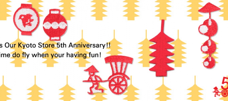 Its ​our​ Kyoto store’s 5th Anniversary!!